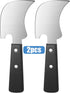 Hanaive 2 Pcs One Handed Rocker Knife for Disabled, Curved Steak Knife, Easy Hold Utensil for Limited Strength