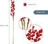 16 Pack GREENTIME Artificial Red Berry Stems Holly for Christmas Tree Decorations for New Year's Eve Decor, Holiday