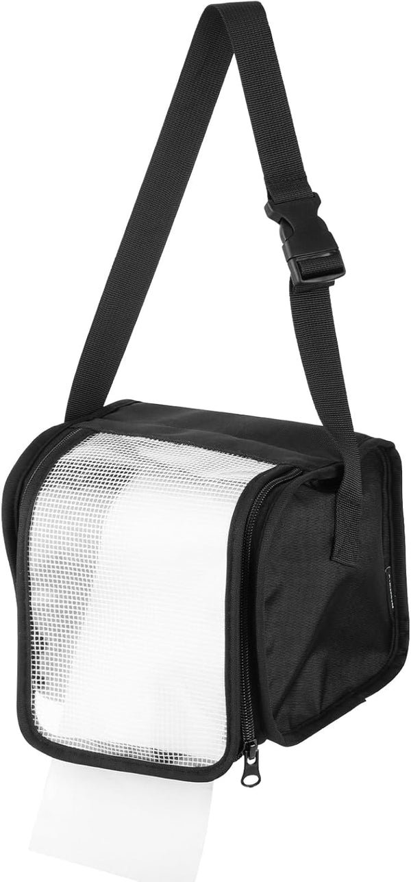 Homakover Toilet Paper Towel Holder, Hanging Paper Towel Dispenser with Transparent Cover, Easy