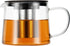 Glass Teapot 51oz/1500ml with Removable Stainless Steel Infuser, Heatproof Borosilicate Glass Tea Kettle