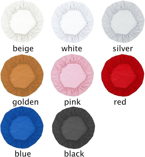 CfoPiryx cyclamen9 Coffee,45-50cm Bar Stool Cover Round Chair Slipcover Protector Elastic with Non-Slip Backing