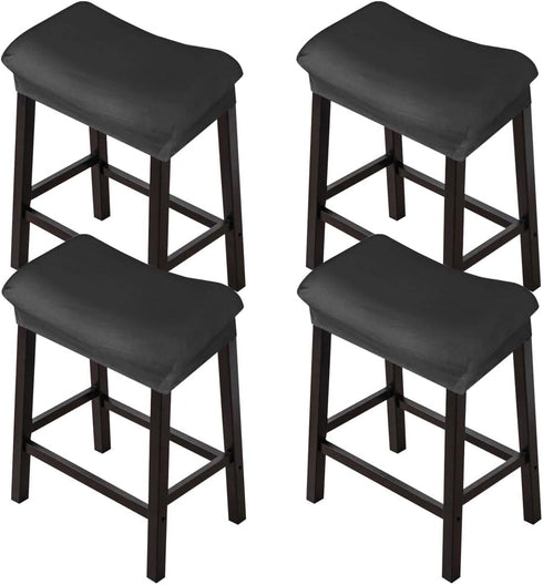 Levoberg Bar Stool Cover Rectangle Velvet Stretch Counter Height Barstool Slipcovers Rectangular Kitchen