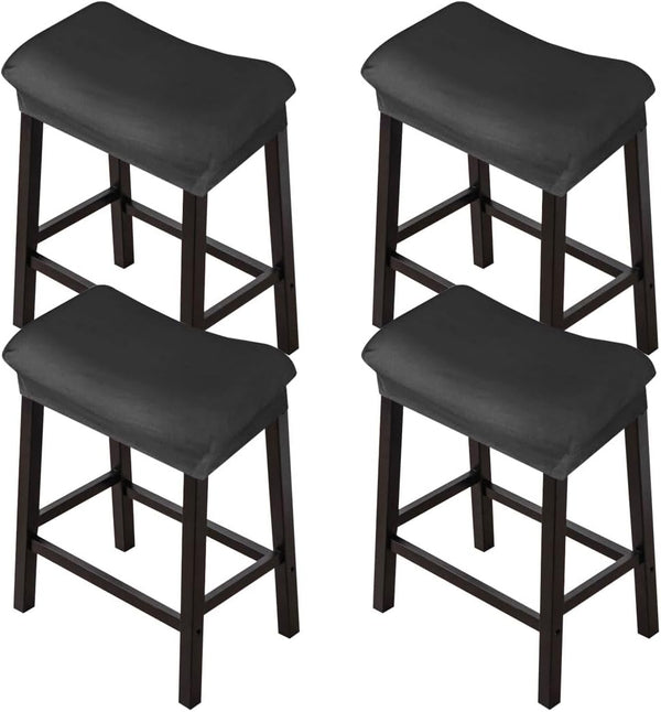 Levoberg Bar Stool Cover Rectangle Velvet Stretch Counter Height Barstool Slipcovers Rectangular Kitchen