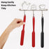 MOJOTORY 2Pcs Silicone Jar Scraper with Long Handle, Jam Spreader for Peanut Butter, Kitchen Spatula for Baking