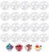 20 Pack Clear Plastic Fillable Ornament Balls - Sweetfamily DIY Christmas Decorations, Transparent Ball Gifts for