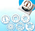 15-Pack Magnoloran Wedding Cake Stencils, Floral Cake Templates, Baking Tools, Dessert Decorating Molds