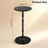 Wood Drink Table, Round Side Table for Small Spaces, Pedestal End Table Modern Accent Nightstand for Living Room