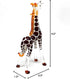 ZOOCRAFT Collectible Glass Giraffe Figurine - Hand Blown Safari Miniature Animal Home Decoration Statue