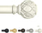 White Curtain Rods for Windows 18 to 60 Inch - 1 Inch Adjustable Heavy Duty Drapery Rods