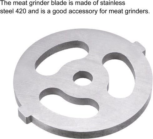 MECCANIXITY Meat Grinder Plate - 7mmx54mm Iron Alloy Chopper for Grinders