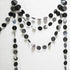 Cheerland Glitter Charcoal Grey Black Circle Garland Kit, Halloween Party Decoration Hanging Polka Dots Streamer Banner