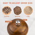 Set, Set, 8 inches Pack 2 XWXO Wood Salt and Pepper Grinder Salt Mill Pepper Grinder Pepper Mill, Salt Shakers
