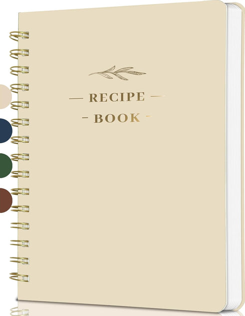Perfect Blank Recipe Book: Hardcover Personal Recipe Notebook to Write Your Own Recipes, Holds 144 Exclusive Formulas