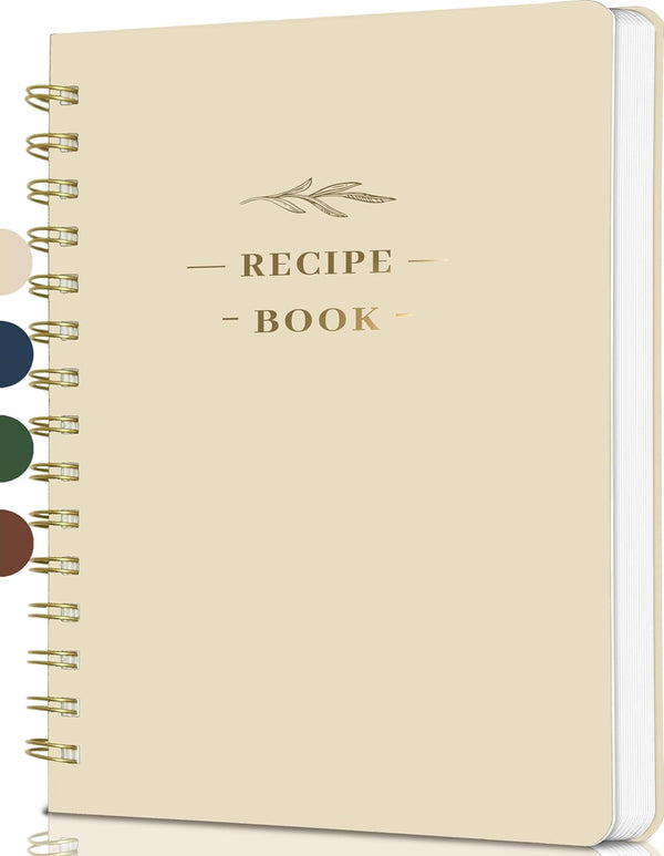 Perfect Blank Recipe Book: Hardcover Personal Recipe Notebook to Write Your Own Recipes, Holds 144 Exclusive Formulas