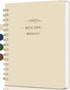 Perfect Blank Recipe Book: Hardcover Personal Recipe Notebook to Write Your Own Recipes, Holds 144 Exclusive Formulas