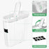 Ducoak 3 (4L/135.2oz) Set Cereal Containers Storage, PCS PET Airtight Food Storage Containers With Lids For Kitchen