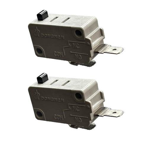 KW3A Microwave Oven Door Switch 16A 125/250V Door Interloc (2 Pack Normally Open)Microwave Oven Door Switch Replacement Part