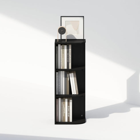 3-Tier Furinno Reed Corner Shelf, Corner Bookshelf, Book Shelf, Corner Shelves, Storage Rack, for Organization