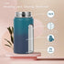 Volhoply 14oz Water Bottle with Straw Lid, Silicone Boot Bulk 6 Pack, Stainless Steel Insulated Kids Bottles (Dark