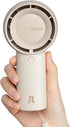JISULIFE Handheld Portable Turbo Fan, 4000mAh USB Rechargeable Mini Fan with 16H Max Cooling Time, Brown