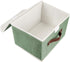 Storage Bins Boxes with Lids 2 Pack, Decorative Collapsible Fabric Storage Basket Containers for Organizing Closet Home