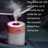 Colorful 260ml USB Humidifier - Mini Air Humidifier with 7 Color LED, Suitable for Study Room, Bedroom, Baby Room,