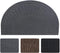 Half Round Doormat, Gray, 30x18 inches, Non Slip, High Traffic Absorbent Indoor Outdoor Rug