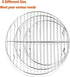 P&P CHEF Round Cooking Rack, 3 Pcs Stainless Steel Baking Cooling Steaming Grilling Rack for Air Fryer and Oven (7.5 +