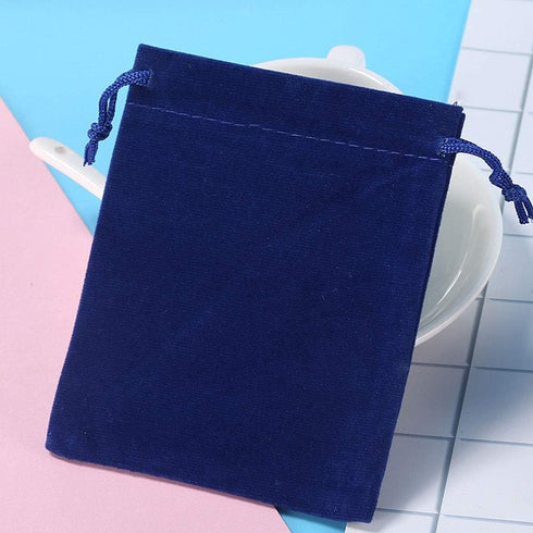 Teensery 25 Pcs Velvet Cloth Drawstring Bags, Jewelry Pouches, Gift Packaging, Party Wedding Favor, 2 x 2.75 Inch