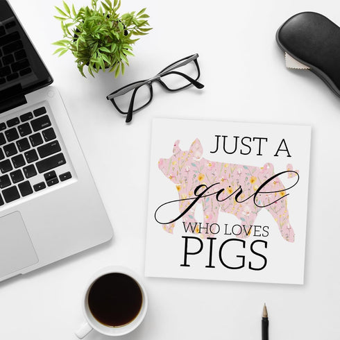 AACQQ Funny Pig Gifts - Wooden Box Sign for Office, Home, Farmhouse, Bathroom, Bedroom, Desk, Tabletop, Bookshelf, Wall