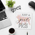AACQQ Funny Pig Gifts - Wooden Box Sign for Office, Home, Farmhouse, Bathroom, Bedroom, Desk, Tabletop, Bookshelf, Wall