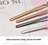 6 PCS Black Coffee Spoons, 18/8 Stainless Steel Espresso Spoons, 5.2 Inches, Vogue Mini Tea Spoon