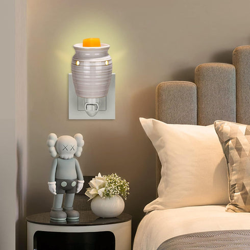 STAR MOON Ceramic Pluggable Wax Melt Warmer, Diffuser for Fragrance Oil, Candle Melter Plug in Wall for Home