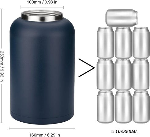 Zenbo 128 oz One Gallon Jug with Straw - Double Wall Vacuum Insulated Water Bottle, Keeps Cold up to 48 Hours