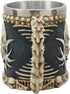 Ebros Evil Grinning Tribal Skull Mug, Beer Stein Tankard with Skulls Handle, 11 Ounces
