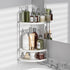 3-Tier Countertop Corner Spice Rack Kitchen Bathroom Organizer Vanity Tray Cosmetic Makeup Storage Standing Shelf