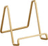 TRIPAR 2-Pack 3-Inch Metal Gold Painted Square Book Holder, Wire Mini Easel for Table, Display for Picture Frames