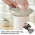 2 Pcs Plastic Mini Wastebasket Trash Can, Swing Lid with 120 Trash Bags for Home, Office, Blue + Purple