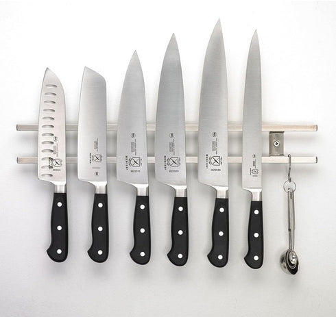 Mercer Culinary 18 Inch x 2.4 Inch x .9 Inch Magnetic Knife Bar - Stainless Steel