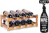 Wine Rack, Natural Bamboo Countertop Wine Storage Rack, 2-Tiers for 8 Bottles, Wine Display Shelf
