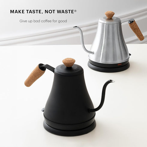 27oz Bodum Melior Gooseneck Electric Water Kettle, Pour Over Coffee & Tea, Brushed Stainless Steel