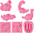 Dinosaur Fondant Silicone Chocolate Molds (7Pcs), Kid's Cartoon Dino Claws Clay Mold for Cake Decorating, Sugar Crafts