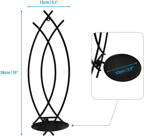 Set 2, SNAIL GARDEN Wall Candle Sconces Holder of Flame-Like Wall Decor Sconces Decorative Wall Sconces for Candles