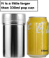 FingerPanPa Stainless Steel Seasoning Shaker with Large Holes and Lid - Grated Cheese Shaker