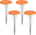 4 Pack Permanent Property Line Markers 7x3 Inch Galvanized Alloy Boundary Markers