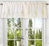 Ellis Curtain Stacey Sheer Balloon Valance, 60" x 15", Ice Cream