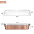 EUSOAR Disposable Aluminum Ramekins, 25pcs 6.8oz 6.5"x2.5"x1.2" Foil Baking Cups Pan with Lids,Rectangle Cupcake Containers Wrappers, Dessert Cheesecake Creme Brulee Ramekins Pan-Rose Gold