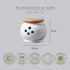 WM Bartleet & Sons 1750 Traditional Porcelain Garlic Storage Pot, 10cm, Wooden Lid, White, One Size