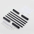 Towel Racks for Bathroom, NEWRAIN Wall Mounted Stainless Steel Organizer, Matte Black Rolled Towel Storage Wall-Mounted