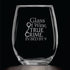 Glass of Wine, True Crime, In Bed by 9 (15 oz) Funny Birthday Wine Lover Glass Gift - Detective Theme, Unsolved Mysteries Fan, Halloween Wine Glasses, Crime Scene Stories - High Quality Womens Gifts